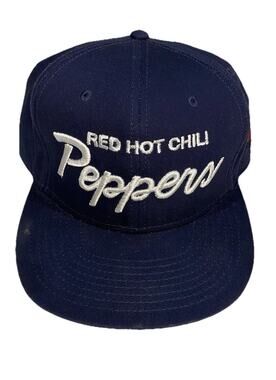 Red Hot Chili Peppers Snapback Navy Blue Cap Hat Unlimited Love World Tour
